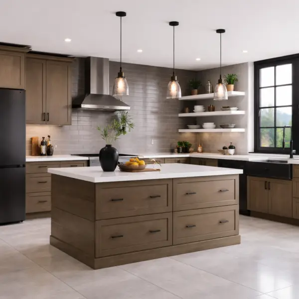 TruPly Express Shaker - Modern rustic kitchen with contemporary details