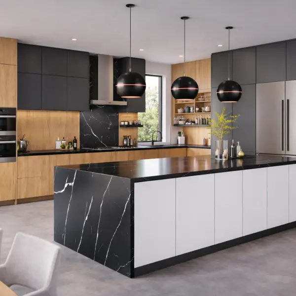 Ultracraft - Modern kitchen with black marble accents
